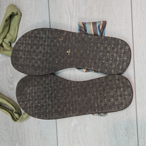 Sanuk Women Yoga Slingback Sandals Flats shoes sz 8 - Picture 6 of 9